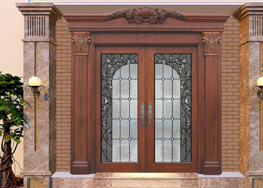 Деревянная дверь сползая стекла Дедоративе рамки, раздвижные двери черной патины внутренние стеклянные