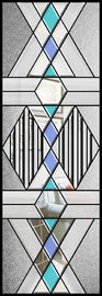 Серое барочное декоративное зрение сделанного по образцу стекла противоракушечное анти- соскабливая помешанное