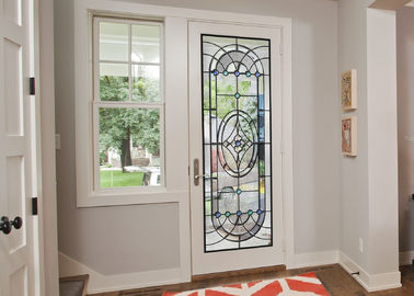 Дверь цветного стекла первоначального художественного произведения архитектурноакустическая декоративная обшивает панелями стиль Арт Деко Ноувеау